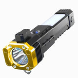 Zoomable Rechargeable Metal Flashlight (Power Bank)